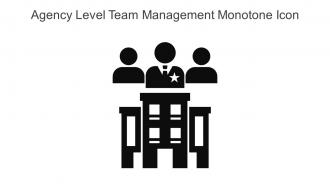 Agency Level Team Management Monotone Icon In Powerpoint Pptx Png And Editable Eps Format