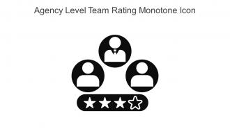 Agency Level Team Rating Monotone Icon In Powerpoint Pptx Png And Editable Eps Format