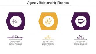 Agency Relationship Finance Ppt Powerpoint Presentation Show Model Cpb