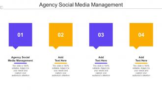 Agency Social Media Management Ppt Powerpoint Presentation Layouts Show Cpb