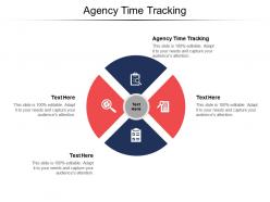 Agency time tracking ppt powerpoint presentation diagrams cpb