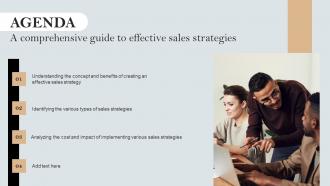 Agenda A Comprehensive Guide To Effective Sales Strategies MKT SS V