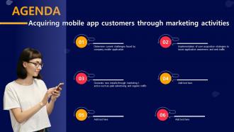 Agenda Acquiring Mobile App Customers Through Marketing Activities