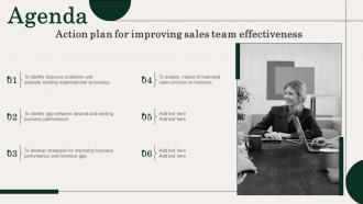Agenda Action Plan For Improving Sales Team Effectiveness
