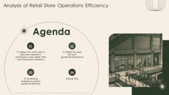 Agenda Analysis Of Retail Store Operations Efficiency