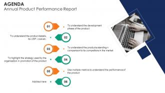 Agenda Annual Product Performance Report Ppt Download