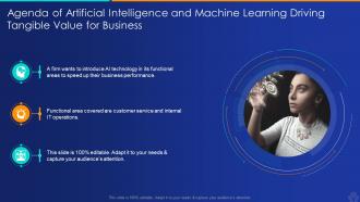 Agenda artificial intelligence machine learning driving tangible value for business