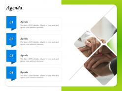 Agenda audiences attention ppt powerpoint presentation slides background designs