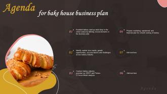 Agenda Bake House Business Plan BP SS