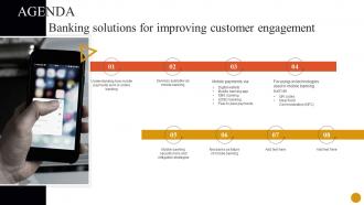 Agenda Banking Solutions For Improving Customer Engagement Fin SS V