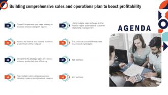 Agenda Building Comprehensive Sales And Operations Plan To Boost Profitability Mkt Ss