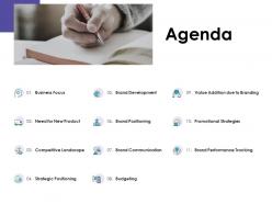 Agenda business focus l1232 ppt powerpoint presentation slides