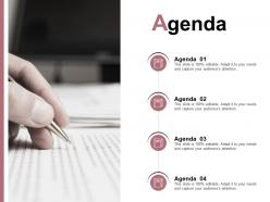 Agenda business marketing e244 ppt powerpoint presentation file designs
