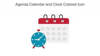 Agenda Calendar And Clock Colored Icon In Powerpoint Pptx Png And Editable Eps Format