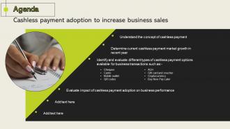 Agenda Cashless Payment Adoption To Increase Business Sales