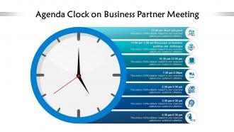 Agenda clock on business partner meeting