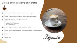 Agenda Coffee Business Company Profile CP SS V