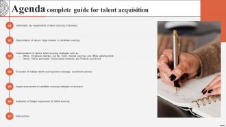 Agenda Complete Guide For Talent Acquisition