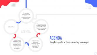 Agenda Complete Guide Of Buzz Marketing Campaigns MKT SS V