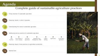 Agenda Complete Guide Of Sustainable Agriculture Practices