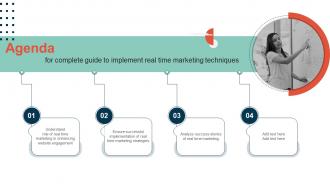 Agenda Complete Guide To Implement Real Time Marketing Techniques MKT SS V