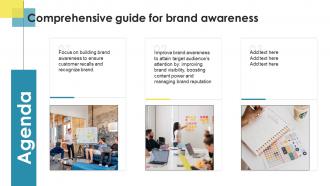 Agenda Comprehensive Guide For Brand Awareness Ppt Powerpoint Presentation Styles Template