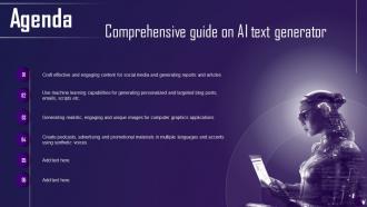 Agenda Comprehensive Guide On Ai Text Generator AI SS