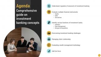 Agenda Comprehensive Guide On Investment Banking Concepts Fin SS