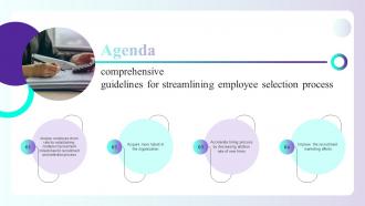 Agenda Comprehensive Guidelines For Streamlining Employee Selection Process