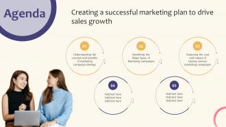 Agenda Creating A Successful Marketing Plan To Drive Sales Growth Strategy SS V