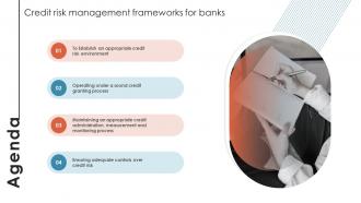 Agenda Credit Risk Management Frameworks Ppt Slides Tips