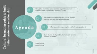 Agenda Cultural Branding Guide To Build Better Customer Relationship