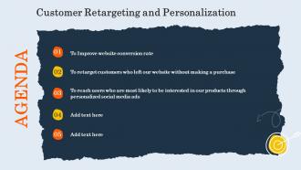 Agenda Customer Retargeting And Personalization