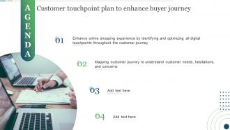 Agenda Customer Touchpoint Plan To Enhance Buyer Journey