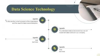 Agenda Data Science Technology Ppt Slides Background Images