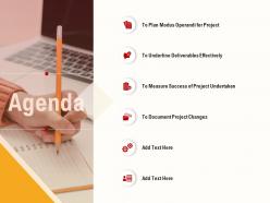 Agenda deliverables effectively ppt powerpoint presentation outline
