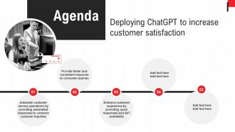 Agenda Deploying Chatgpt To Increase Customer Satisfaction ChatGPT SS V