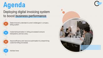 Agenda Deploying Digital Invoicing System To Boost Business Performance