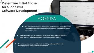 Agenda Determine Initial Phase For Successful Software Development