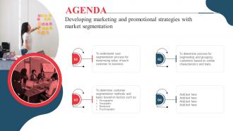 Agenda Developing Marketing And Promotional Strategies With Market Segmentation MKT SS V