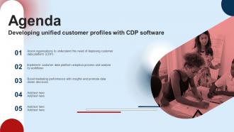 Agenda Developing Unified Customer Profiles With Cdp Software MKT SS V