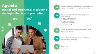 Agenda Digital And Traditional Marketing Strategies For Brand Promotion MKT SS V