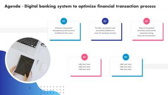 Agenda Digital Banking System To Optimize Financial Transaction Process