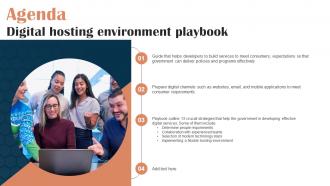 Agenda Digital Hosting Environment Playbook Ppt Slides Background Images