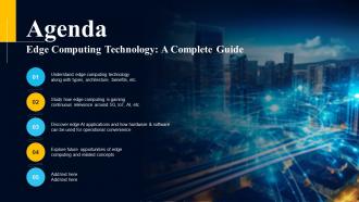 Agenda Edge Computing Technology A Complete Guide AI SS