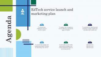 Agenda Edtech Service Launch And Marketing Plan Ppt Show Example Introduction