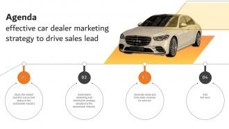 Agenda Effective Car Dealer Marketing Strategy To Drive Sales Lead Strategy SS V