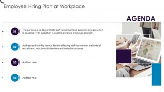 Agenda Employee Hiring Plan At Workplace Strength