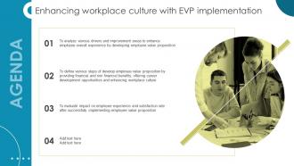 Agenda Enhancing Workplace Culture With EVP Implementation