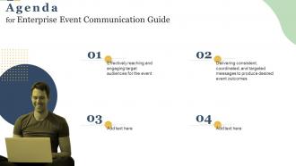 Agenda Enterprise Event Communication Guide Enterprise Event Communication Guide